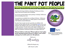 Tablet Screenshot of paintpotpeople.com.au